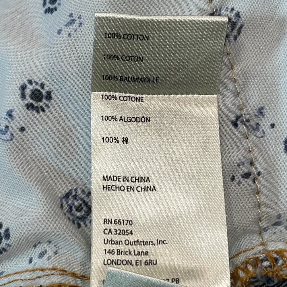 ANTHROPOLOGIE PILCRO Denim SHORT SHORTS JORTS Exposed Button Fly Distressed 25 - Picture 12 of 13